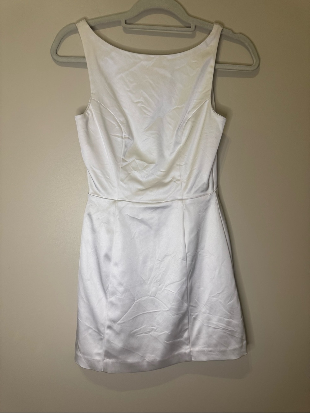 Abercrombie & Fitch Slash Neck Mini Dress | XSP | Pearl - Picture 5 of 11